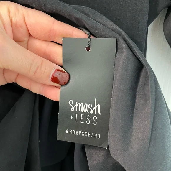 Smash + Tess X Jillian Harris Sunrise Mini Dress in Barely Black - SMALL NWT - Picture 7 of 7